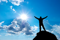 Image of man on a mountain